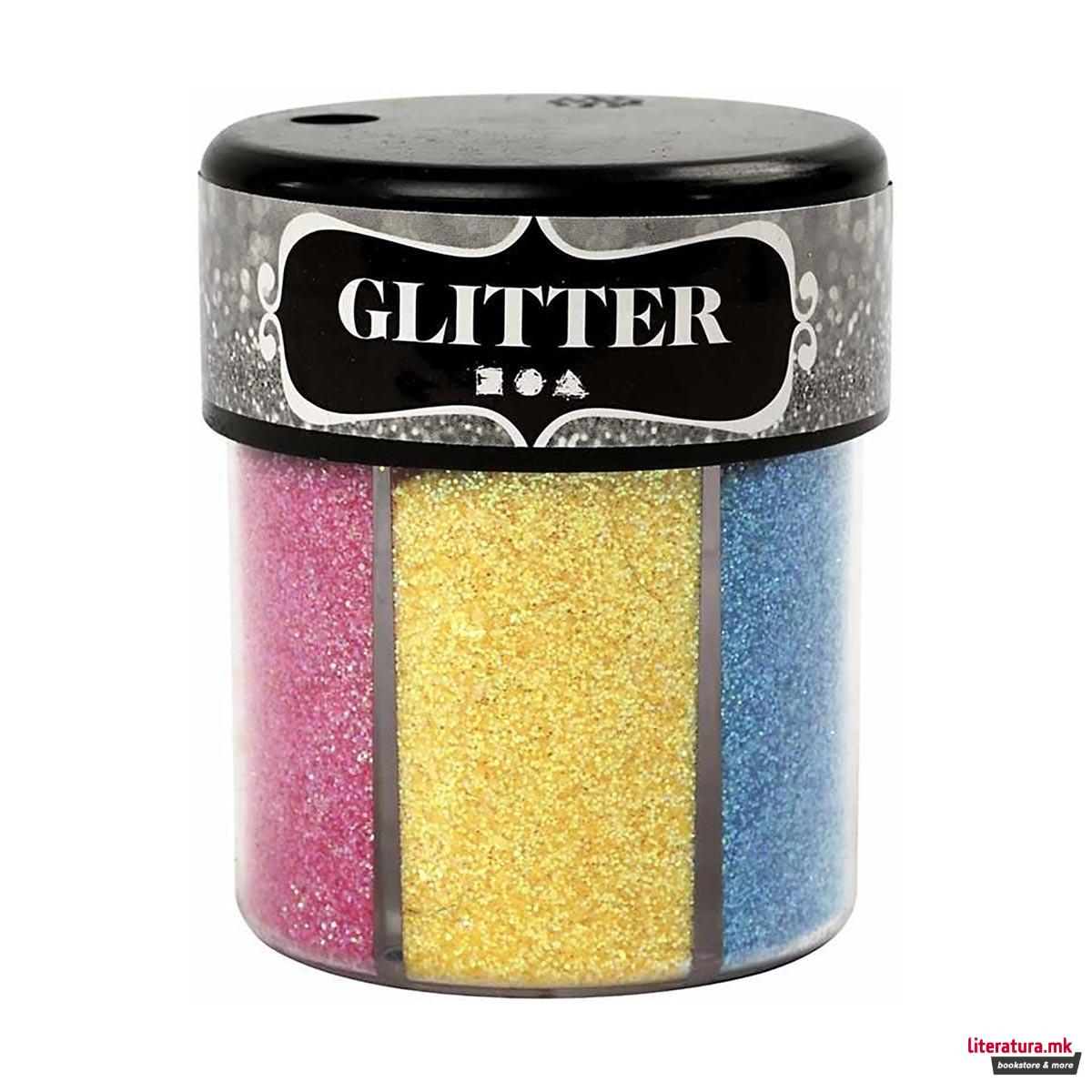 Глитер сет, Glitter, 6 бои x 13g 