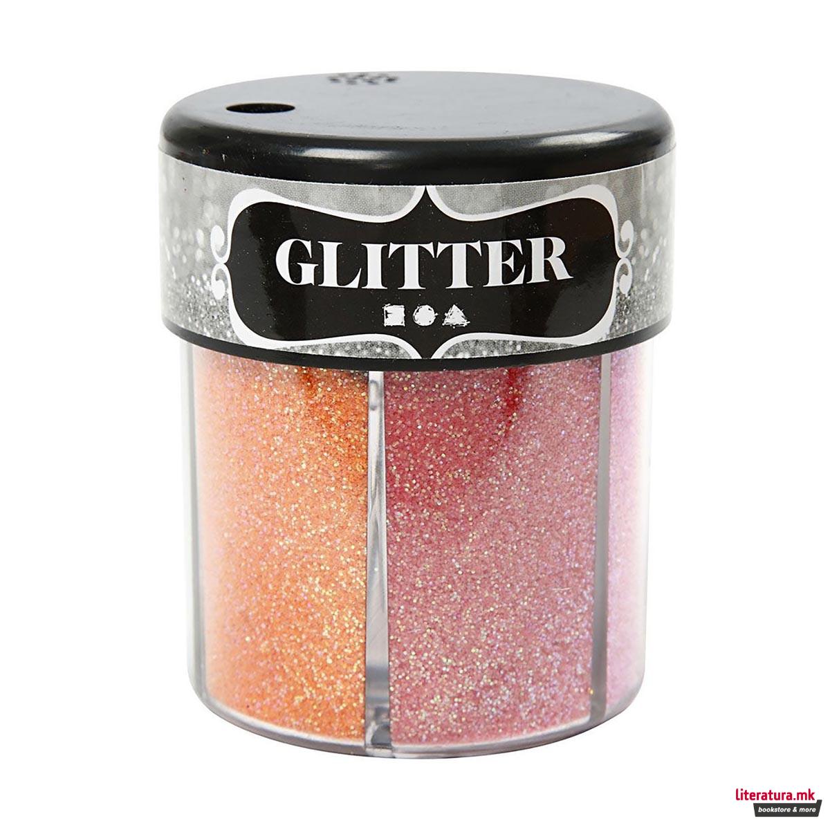 Глитер сет, Glitter, 6 бои x 13g 