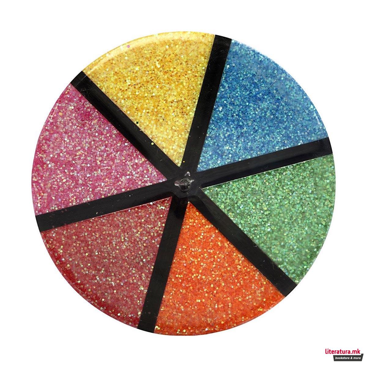 Глитер сет, Glitter, 6 бои x 13g 