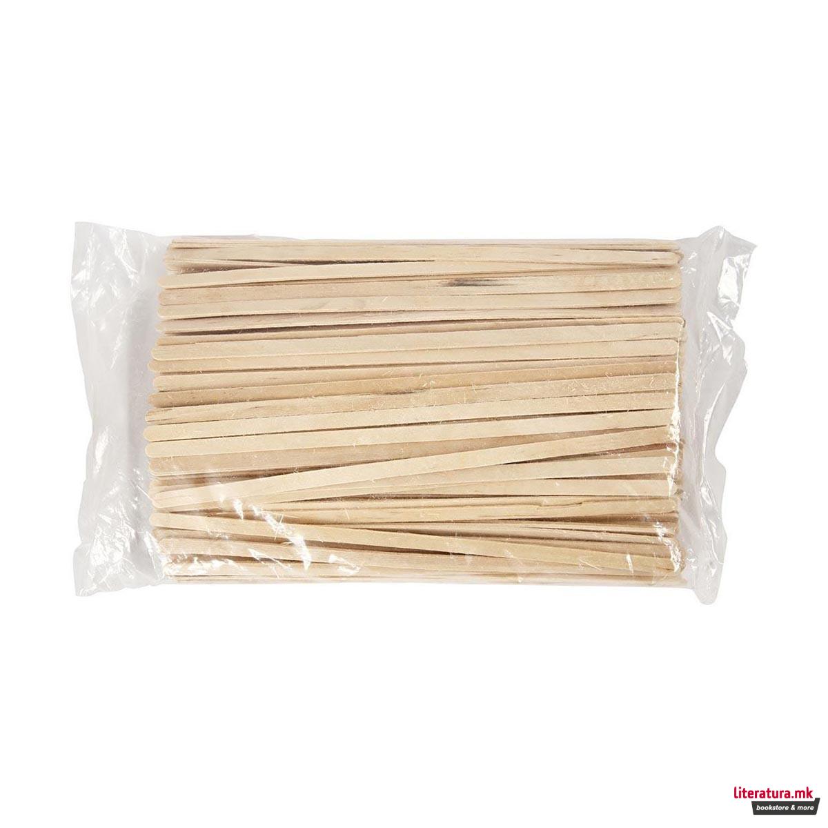 Сет дрвени стапчиња, Ice lolly sticks, 200 x 19 цм 