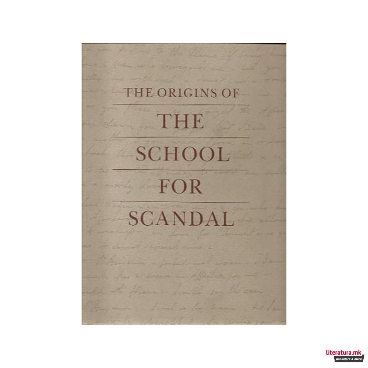 The Origins of the School for Scandal 
