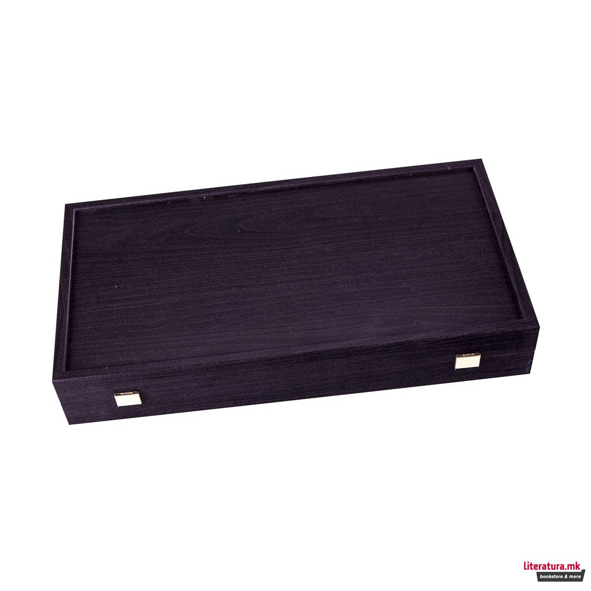 Сет за табла, Wenge Replica Wood, голема 