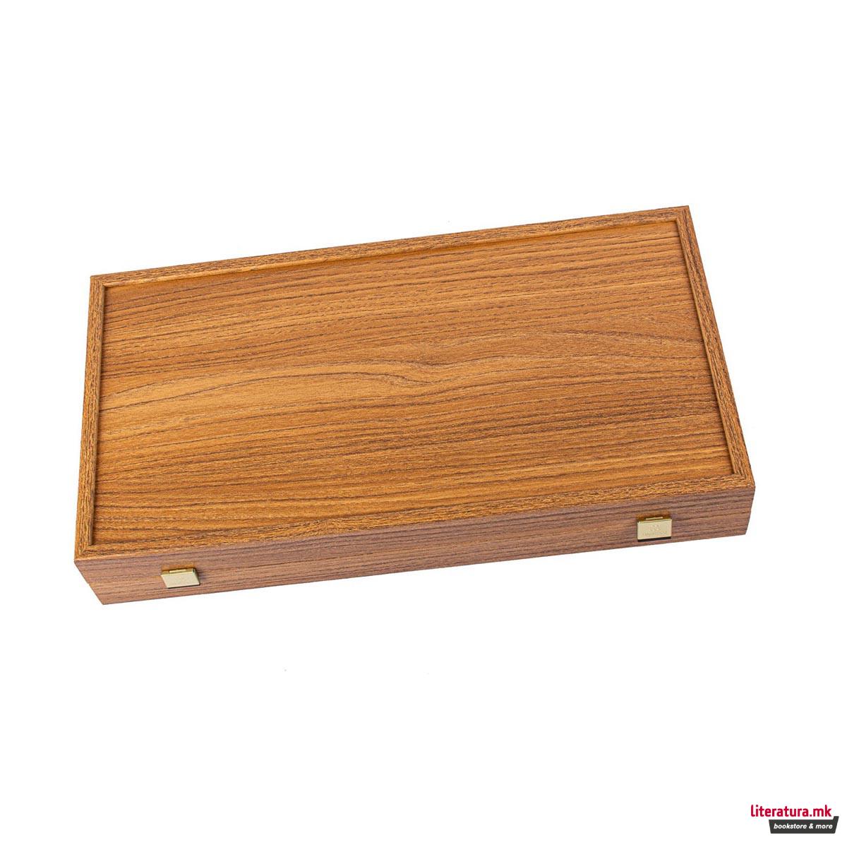 Сет за табла, Oak Walnut Replica Wood, голема
