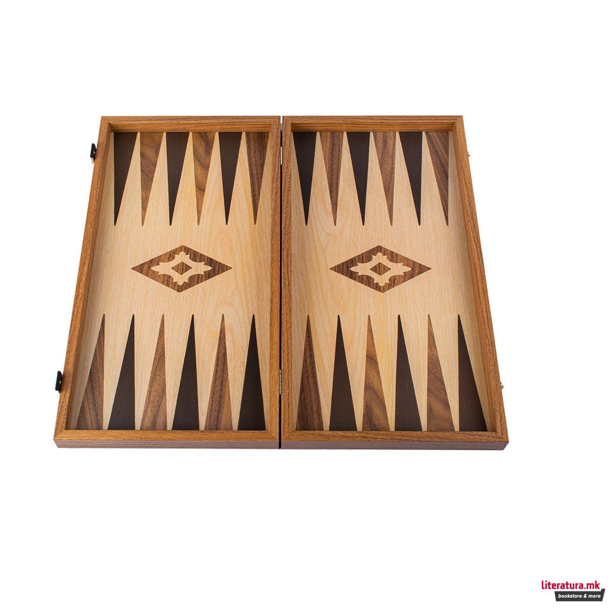 Сет за табла, Oak Walnut Replica Wood, голема