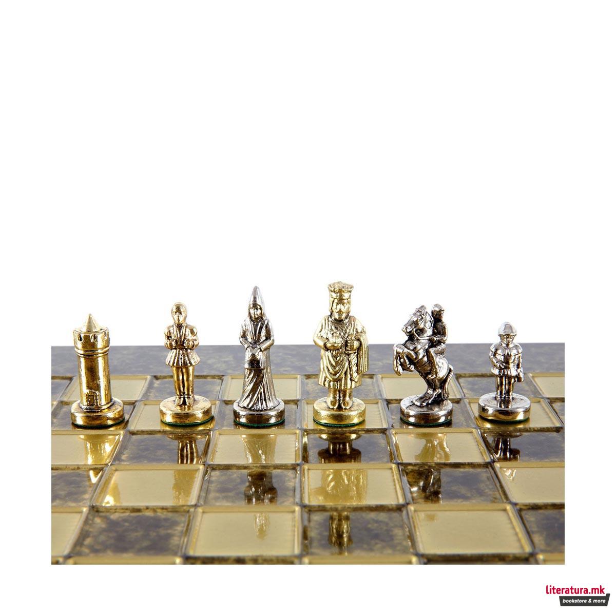 Сет за шах, Byzantine Empire Chess Set, мал, кафеав 