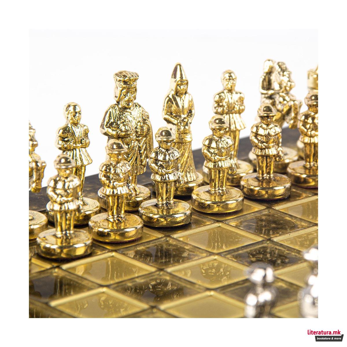 Сет за шах, Byzantine Empire Chess Set, мал, кафеав 