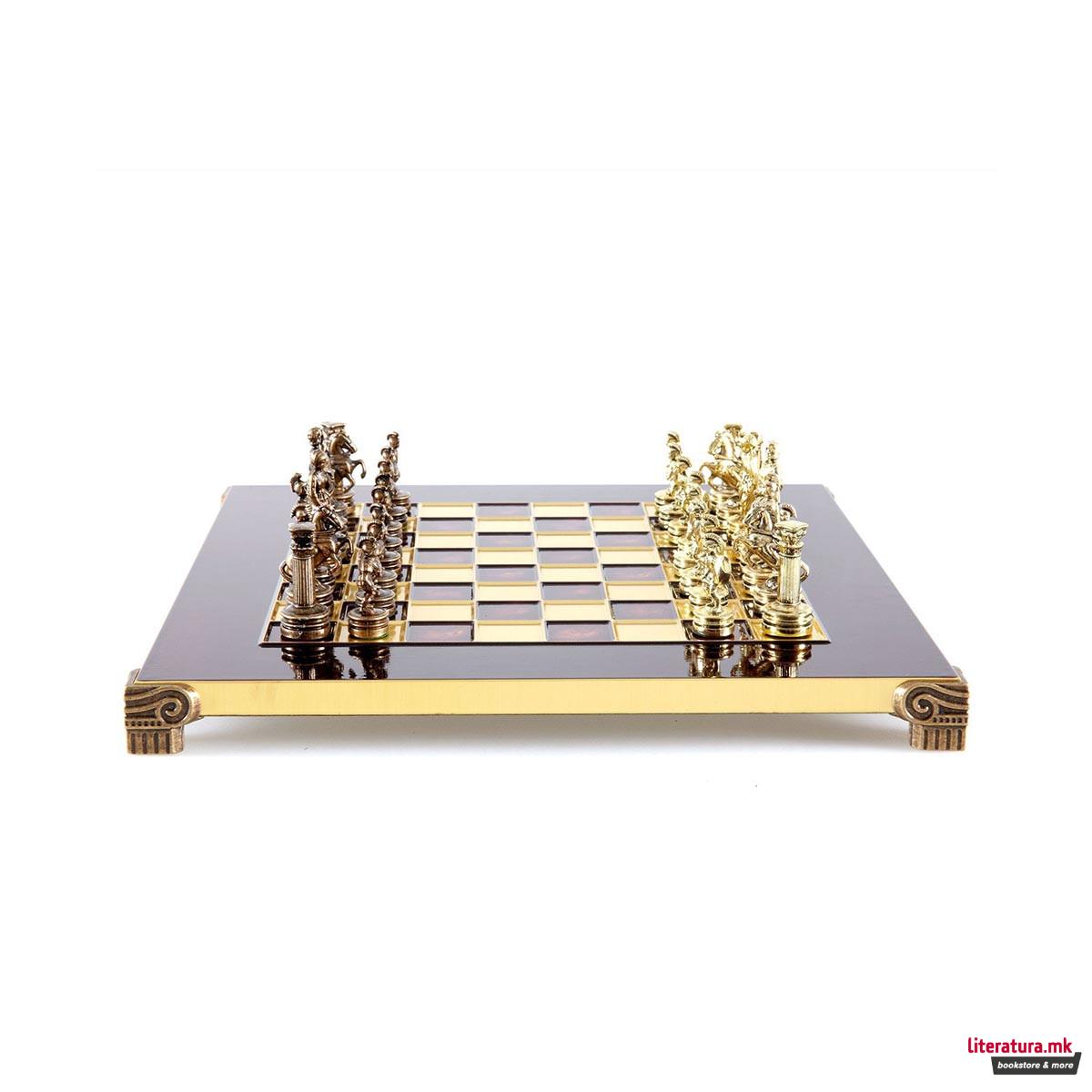 Сет за шах, Greek Roman Period Chess Set, среден, син 