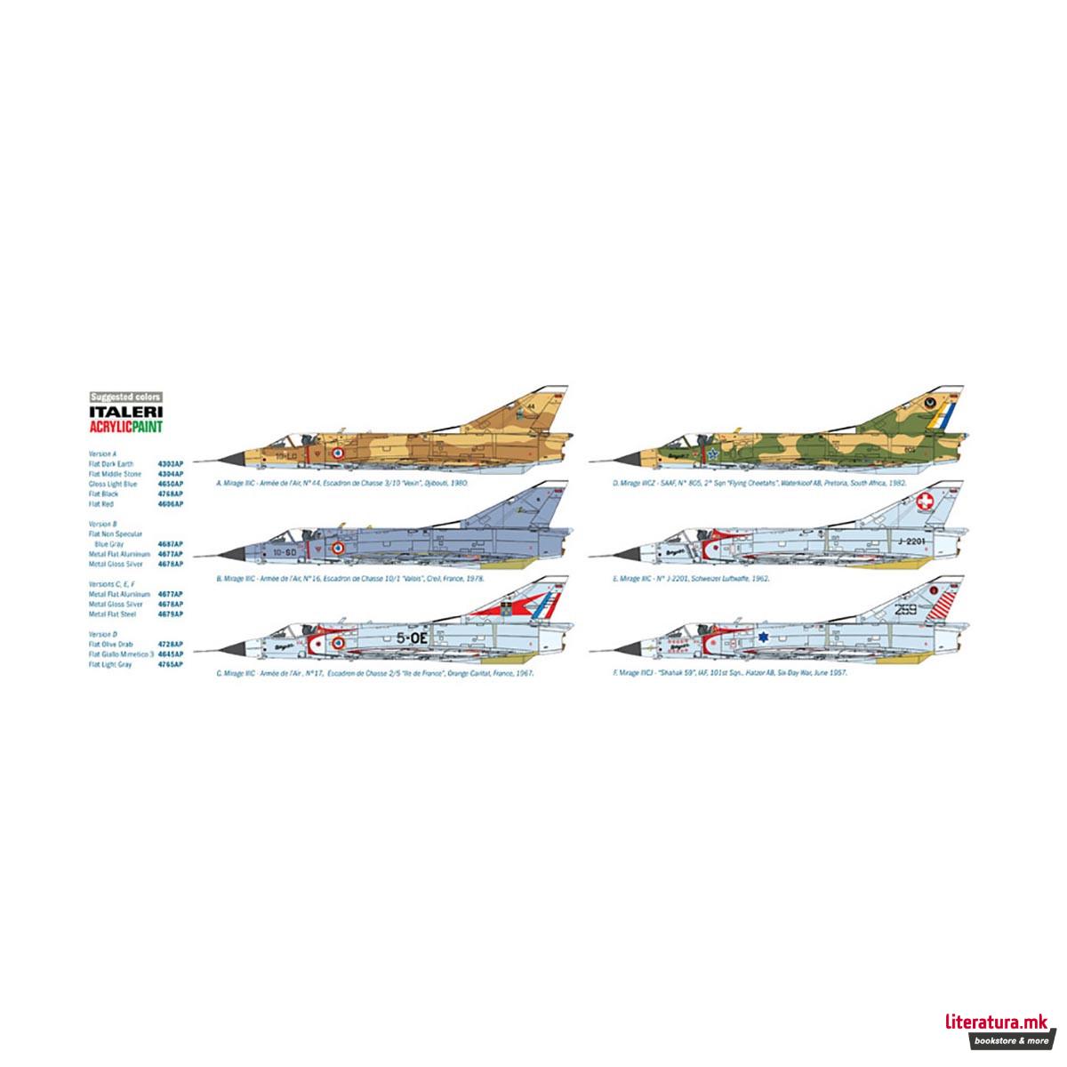 Макета, Aircraft, Mirage IIIC, 1:32 