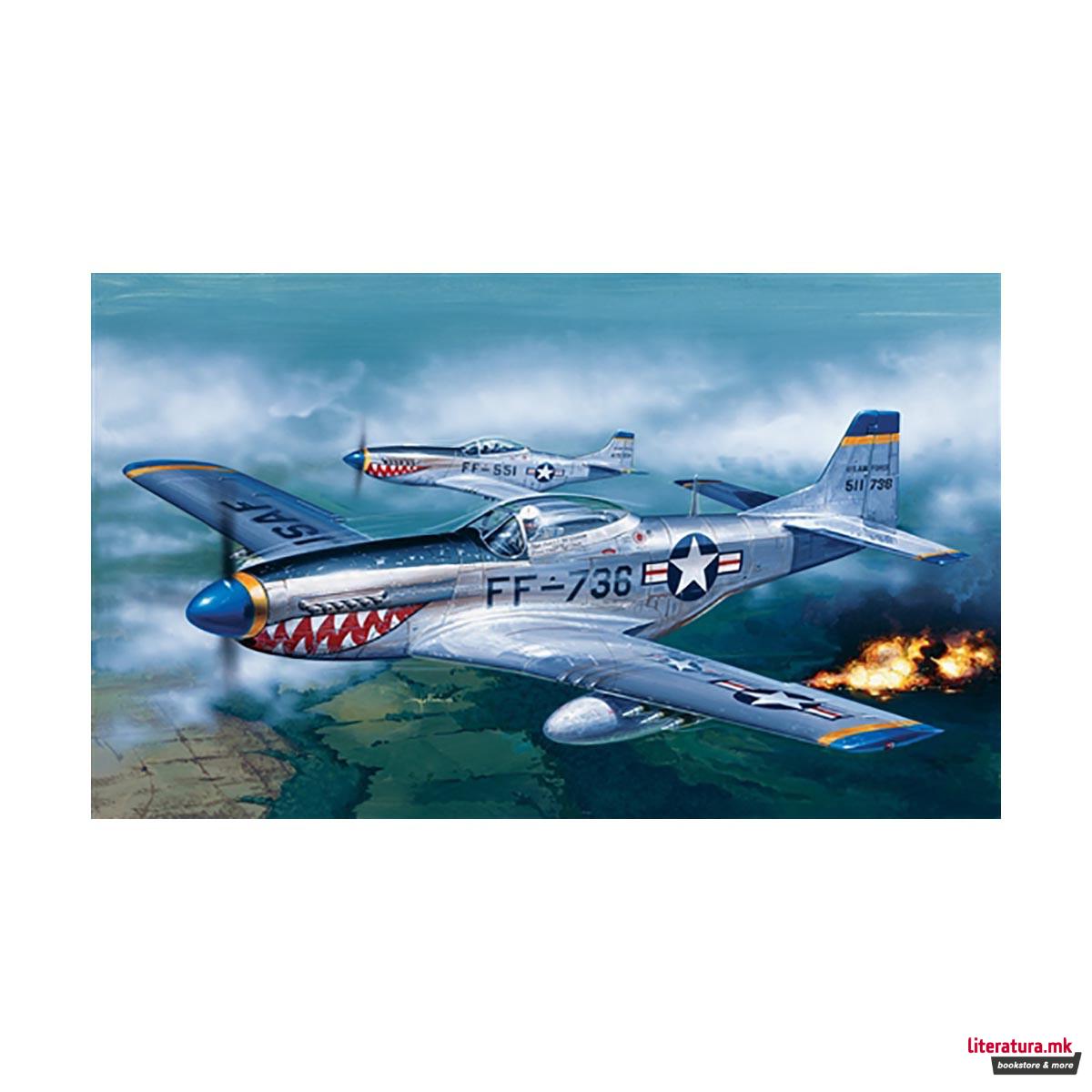 Макета, Aircraft, P-51D Mustang, 1:72 