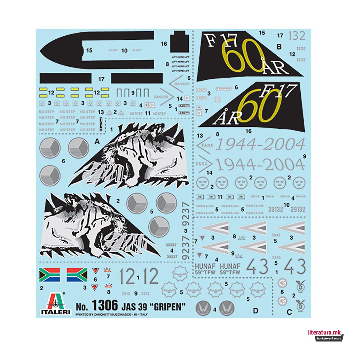 Макета, Aircraft, JAS 39 Gripen, 1:72 