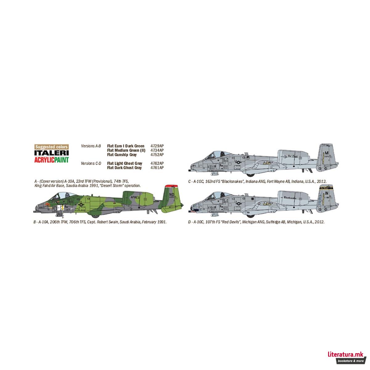 Макета, Aircraft, A-10 A/C Thunderbolt ll - Gulf War, 1:72 