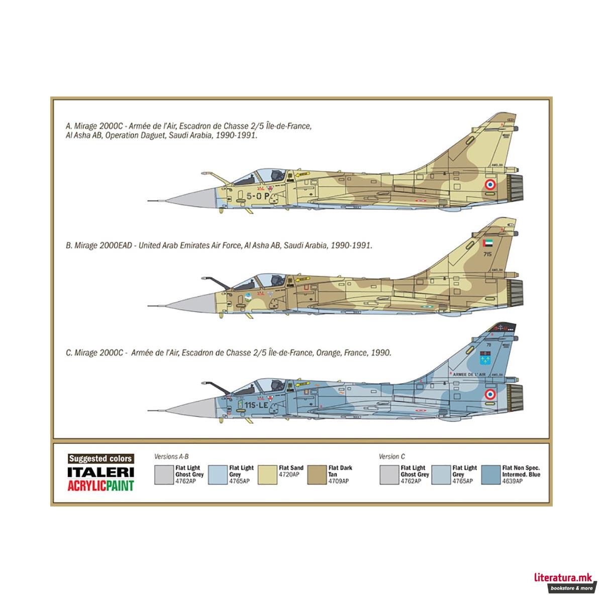Макета, Aircraft, Mirage 2000C - Gulf War 25th Anniversary, 1:72 
