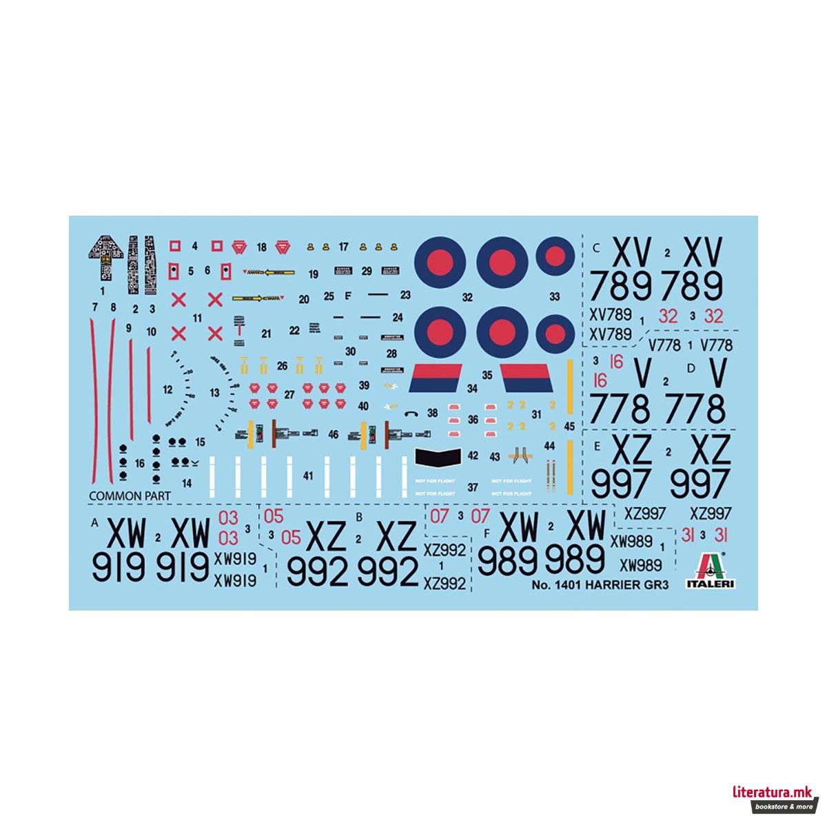 Макета, Aircraft, Harrier GR.3 - Falklands War, 1:72 