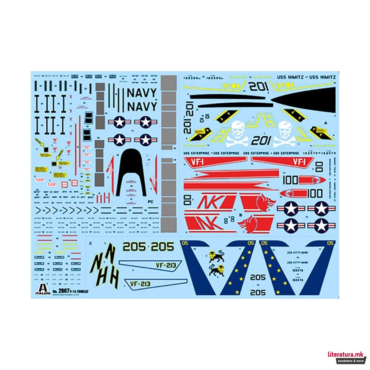 Макета, Aircraft, F-14A Tomcat, 1:48 