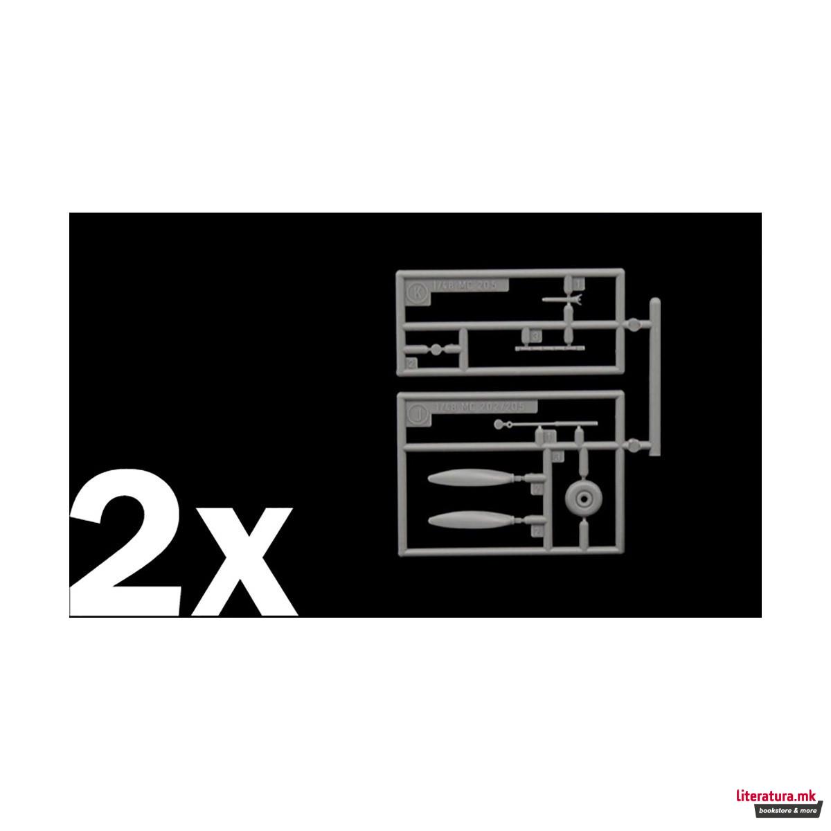 Макета, Aircraft, Macchi MC.205 Veltro - Aeronautica Militaire, 1:48 