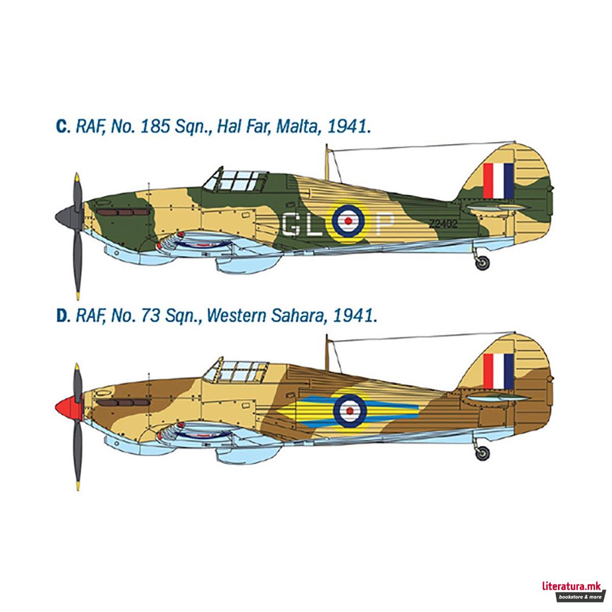 Макета, Aircraft, Hurricane Mk. I Trop, 1:48 