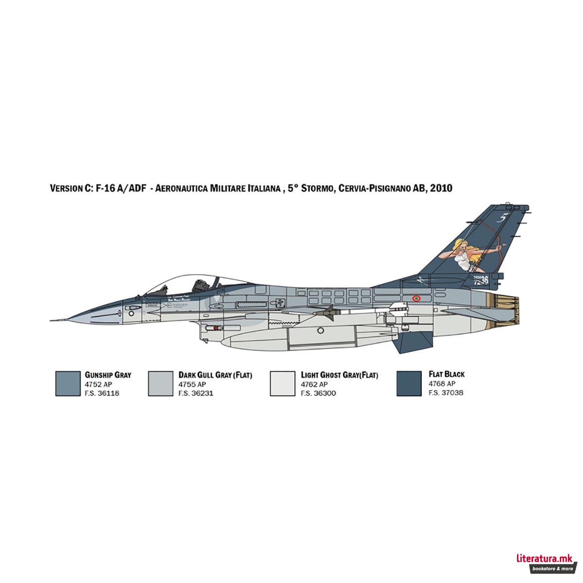 Макета, Aircraft, F-16A Fighting Falcon, 1:48 