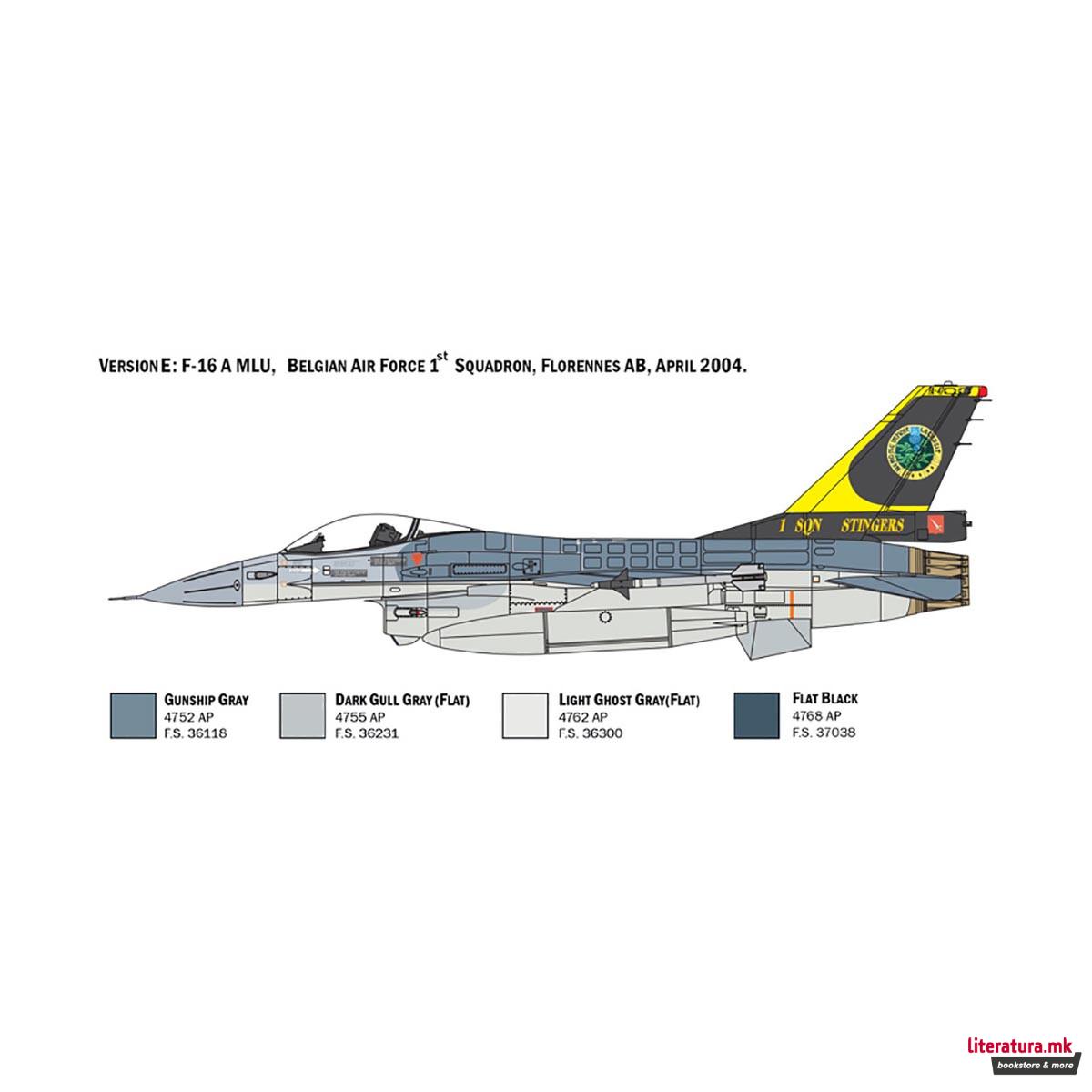 Макета, Aircraft, F-16A Fighting Falcon, 1:48 