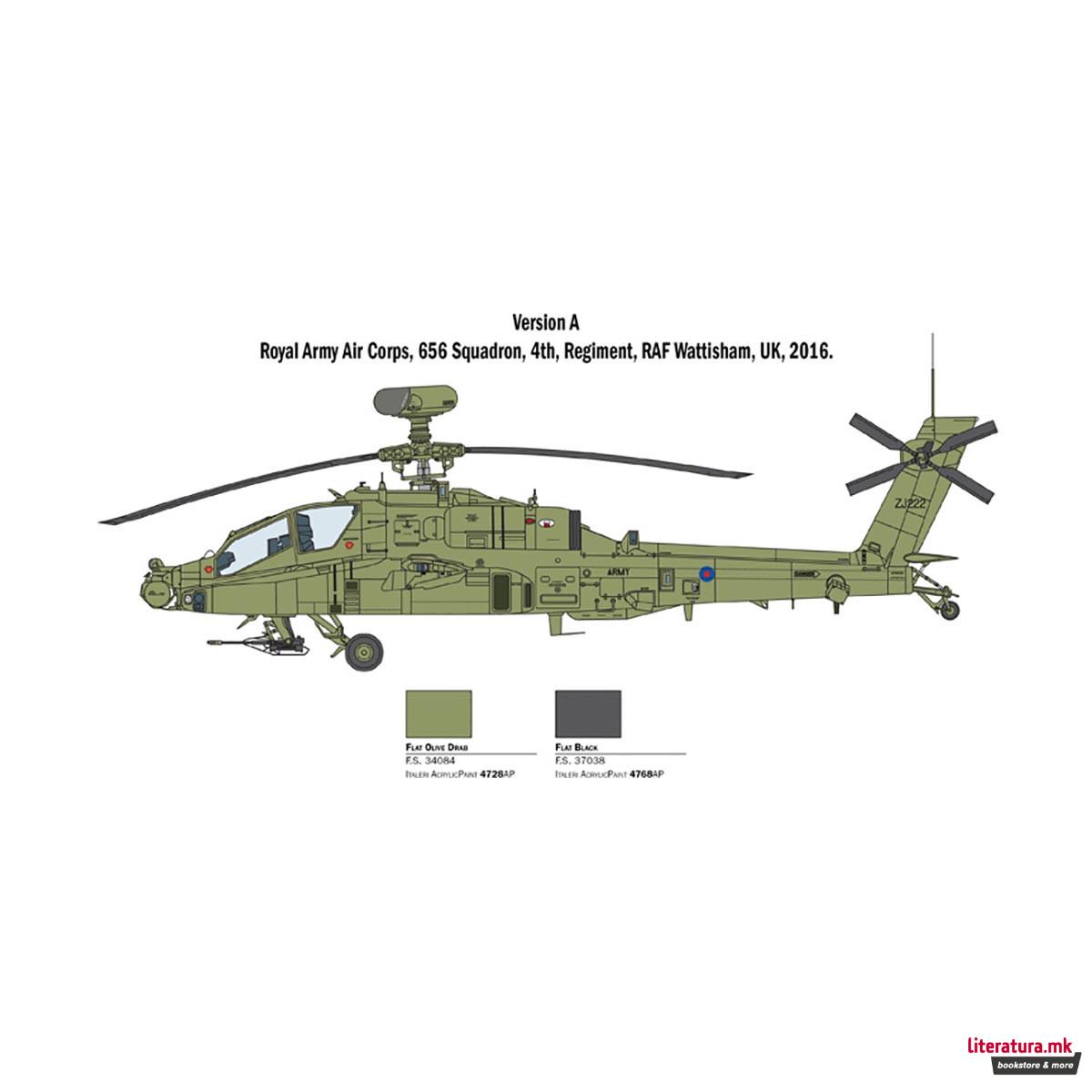 Макета, Helicopters, AH-64D Apache Longbow, 1:48 
