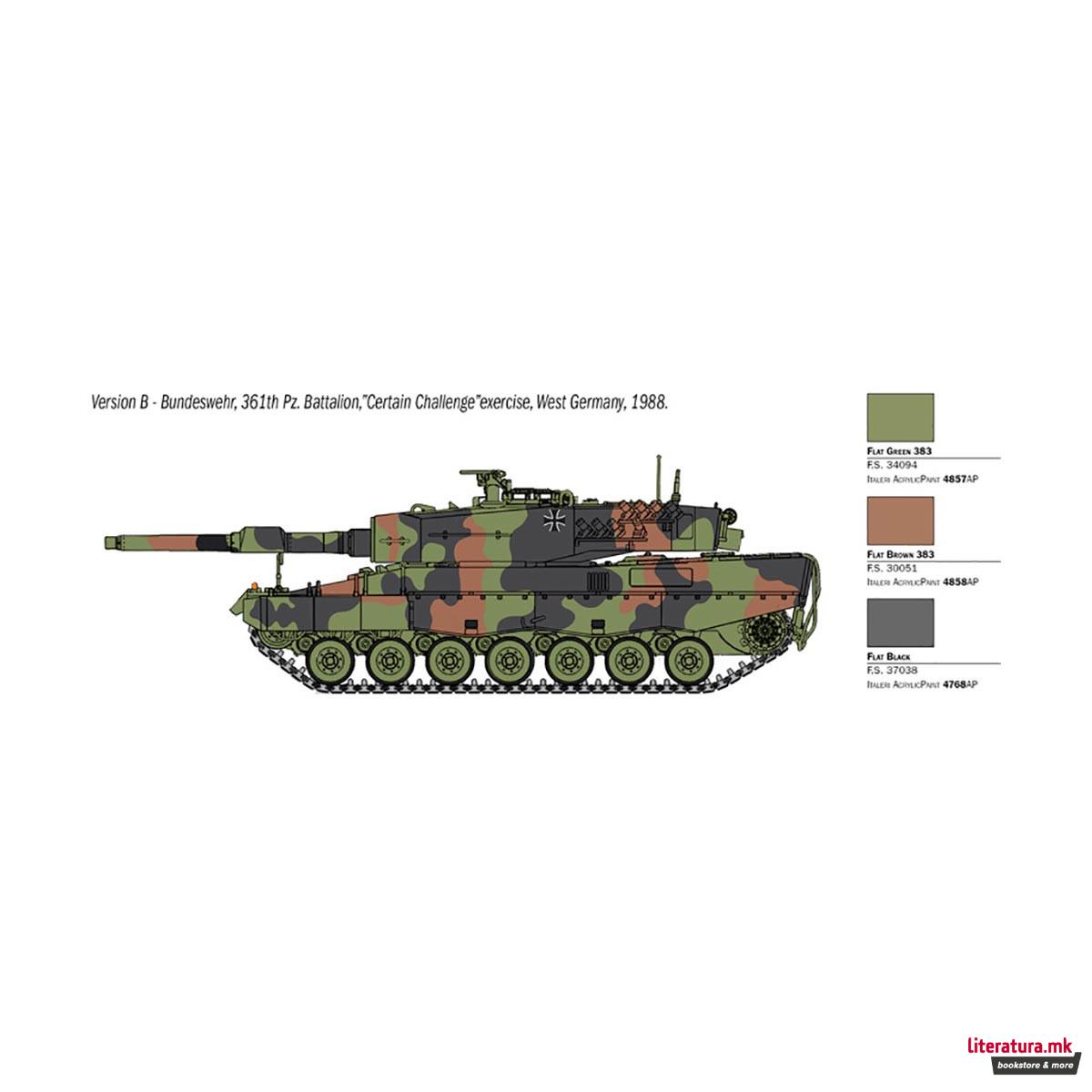 Макета, Military Vehicles, Leopard 2A4, 1:35 