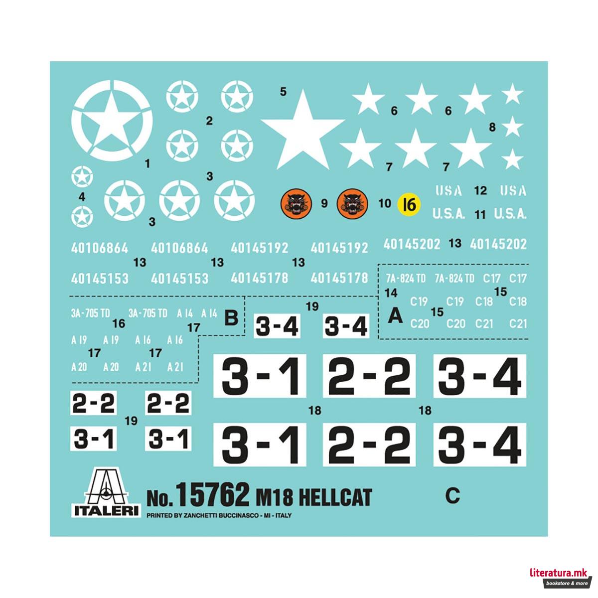 Макета, Military Vehicles, M18 Hellcat - Warlord, 1:56 