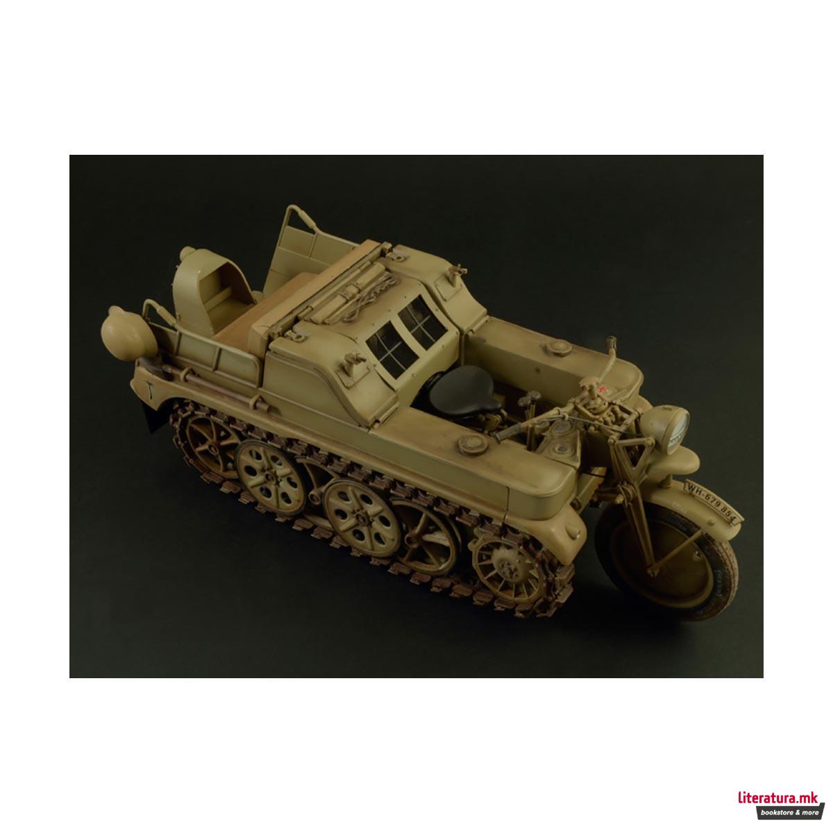 Макета, Military Vehicles, Sd.Kfz. 2 Kettenkraftrad Typ HK 101, 1:9