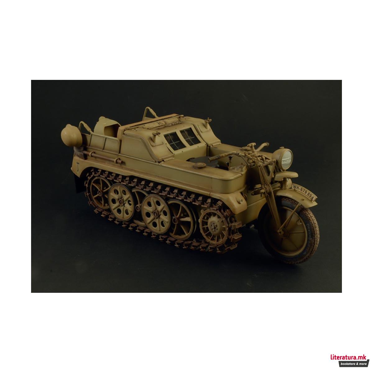 Макета, Military Vehicles, Sd.Kfz. 2 Kettenkraftrad Typ HK 101, 1:9
