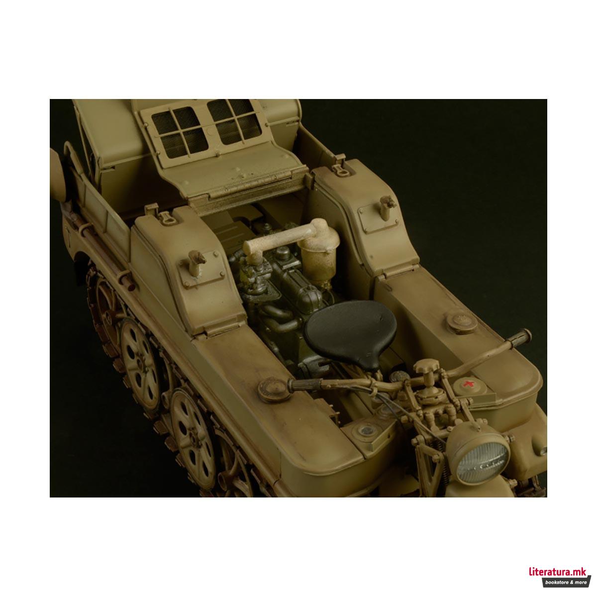 Макета, Military Vehicles, Sd.Kfz. 2 Kettenkraftrad Typ HK 101, 1:9