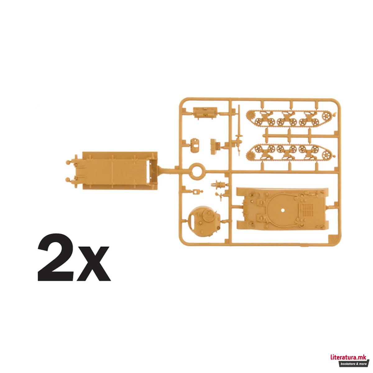 Макета, Military Vehicles - Fast Assembly, M4A2 Sherman III, 1:72 