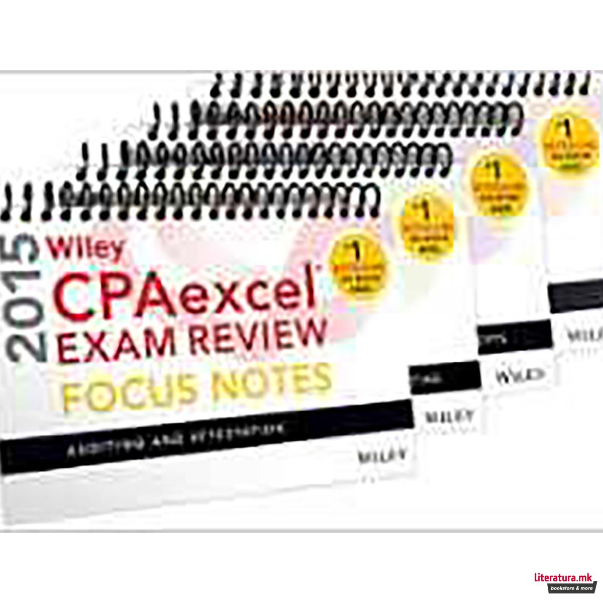 Wiley CPAexcel Exam Review 2015 Focus Notes, 4-Volume Set 