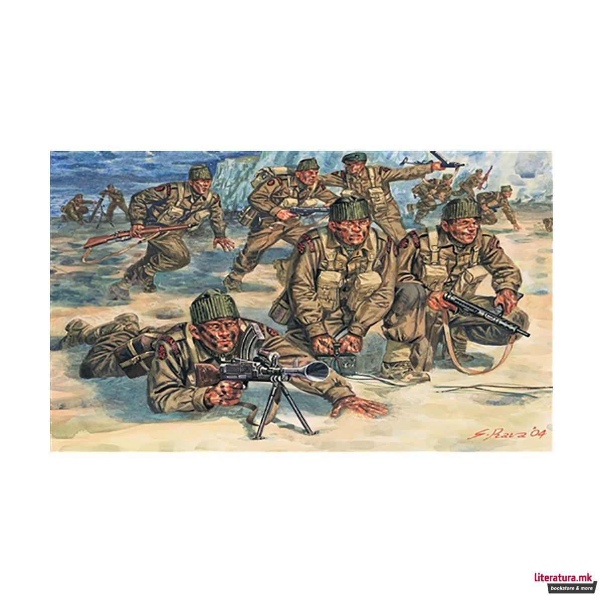 Макета - фигури, Miniatures, British Commandos, 1:72 