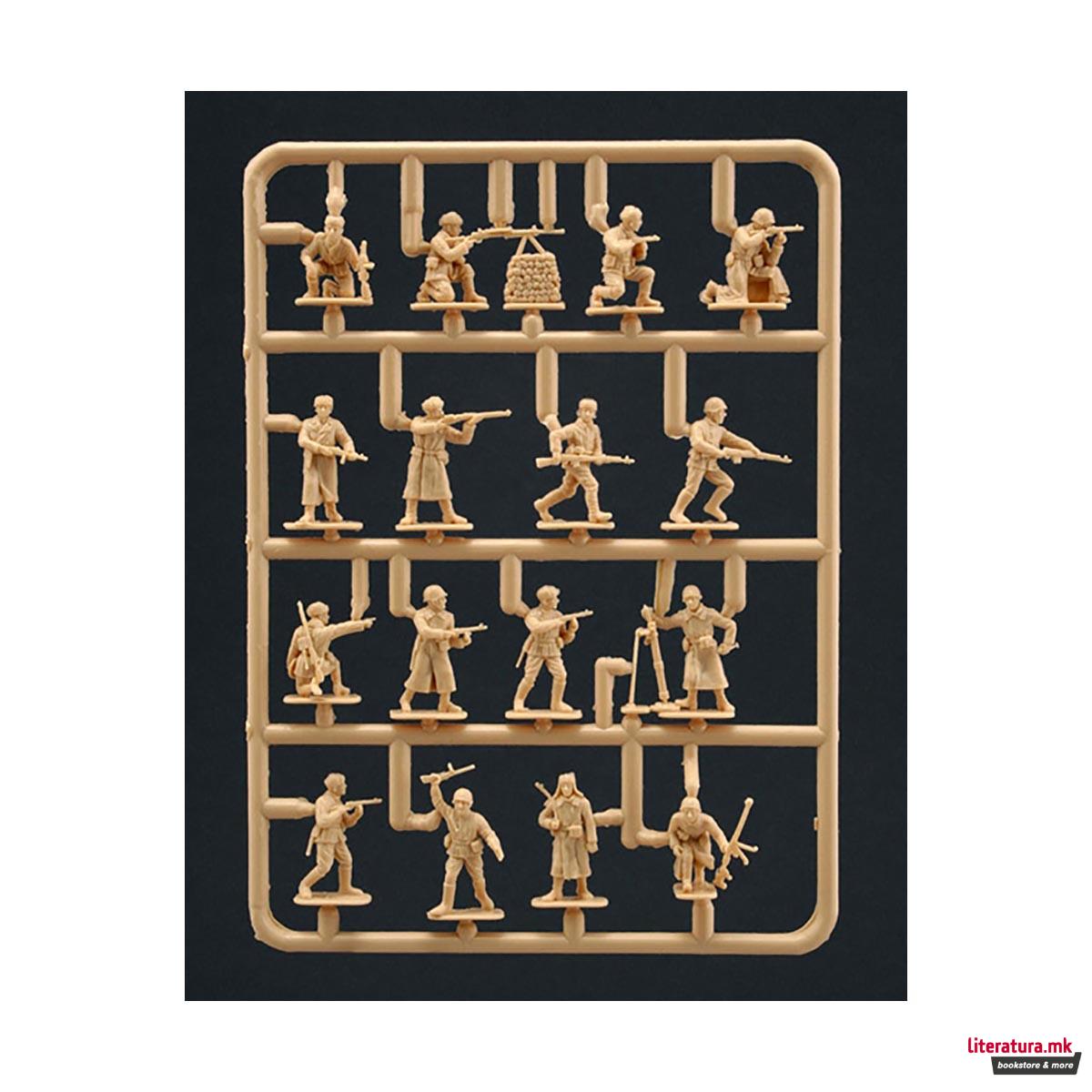 Макета - фигури, Miniatures, Russian Infantry - winter unit, 1:72 