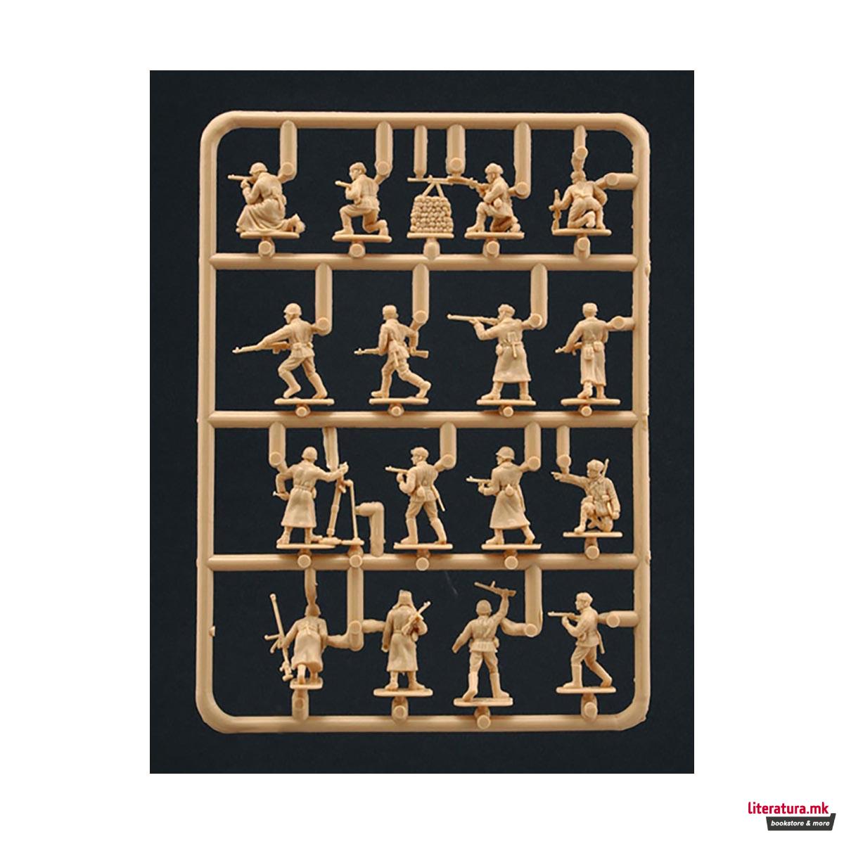 Макета - фигури, Miniatures, Russian Infantry - winter unit, 1:72 