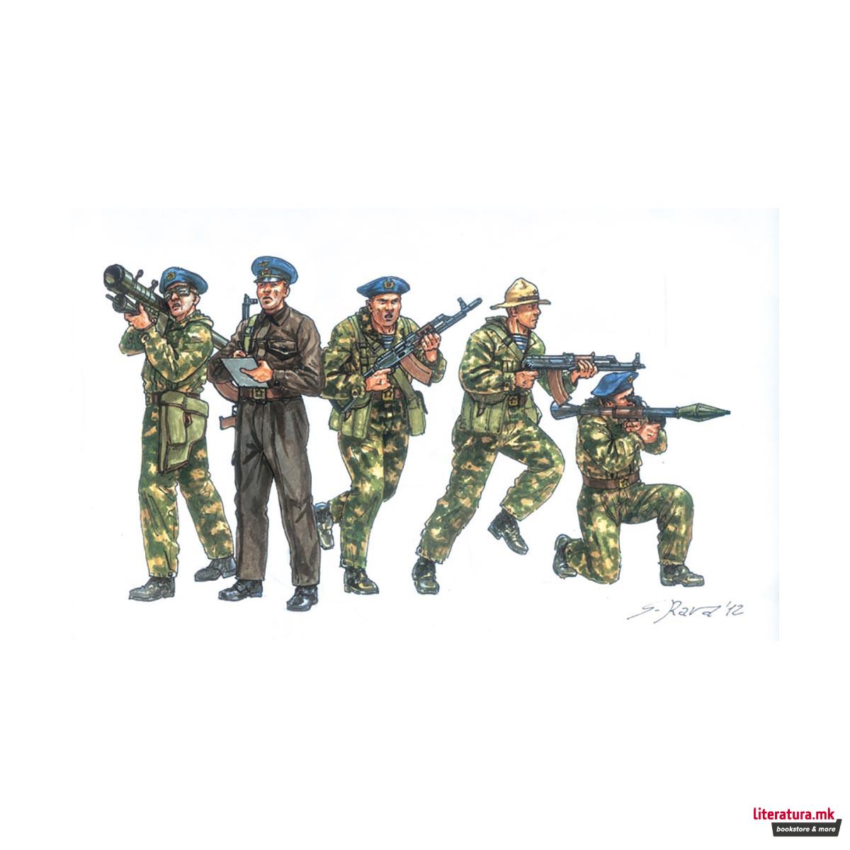 Макета - фигури, Miniatures, Soviet Special Forces 80s, 1:72 