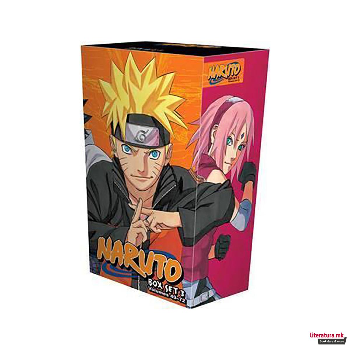 Naruto Box Set 3 : Volumes 49-72 with Premium