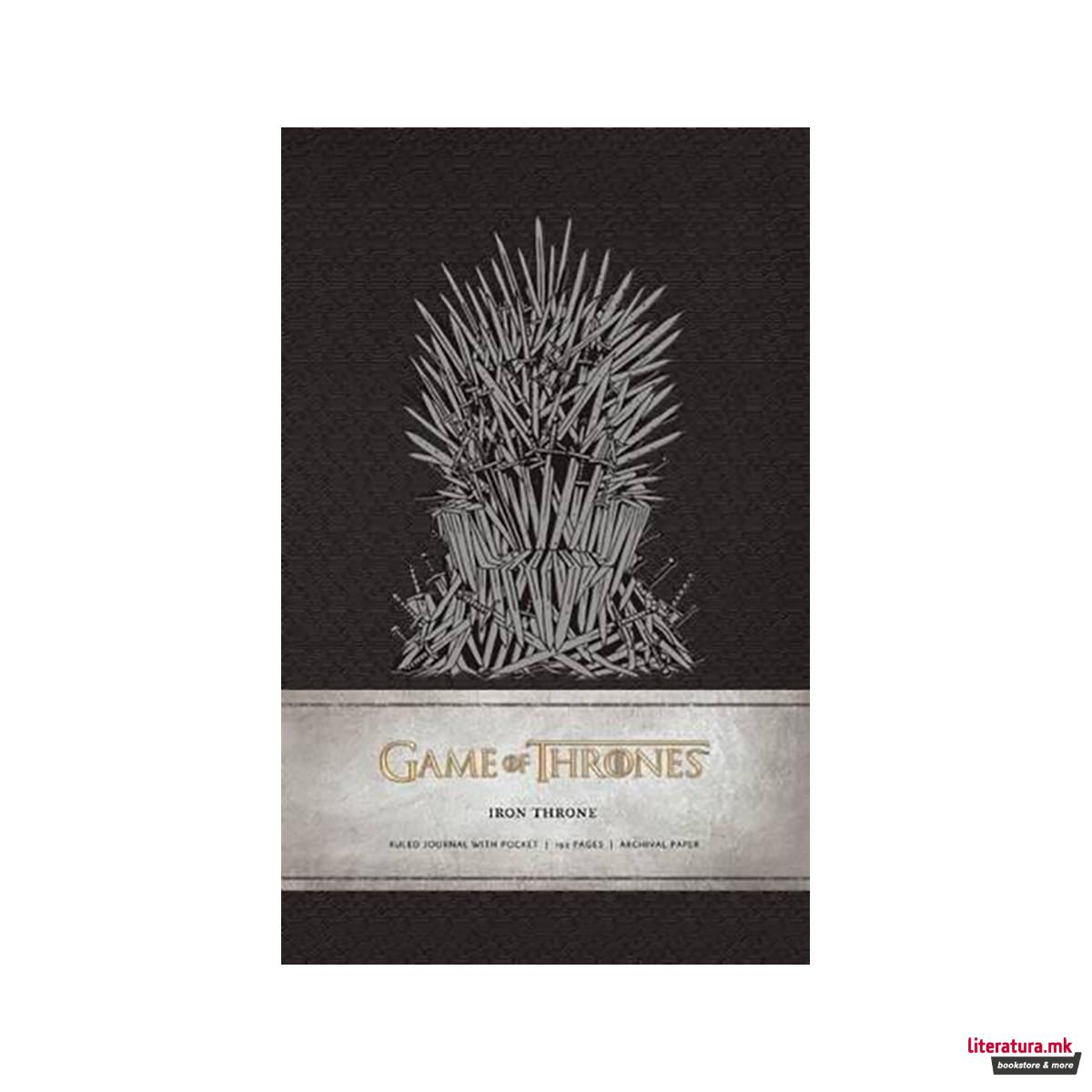 Game of Thrones: Iron Throne Hardcover Ruled Journal 