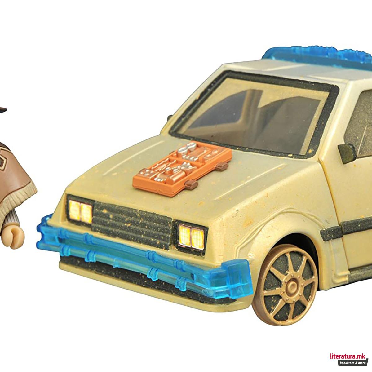 Diamond Select Toys Back to the Future III: Rail Ready Time Machine Minimates Ve 
