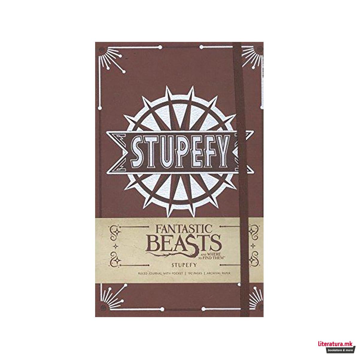 Fantastic Beasts and Where to Find Them: Stupefy Hardcover Ruled Journal 