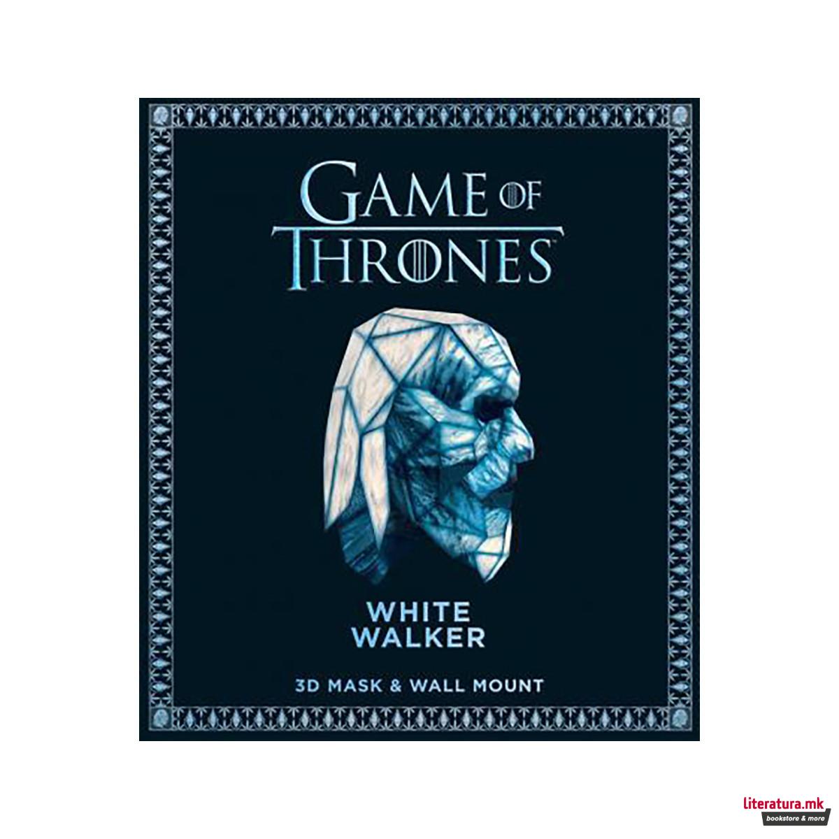 Game of Thrones Mask - White Walker : 3D Mask & Wall Mount 