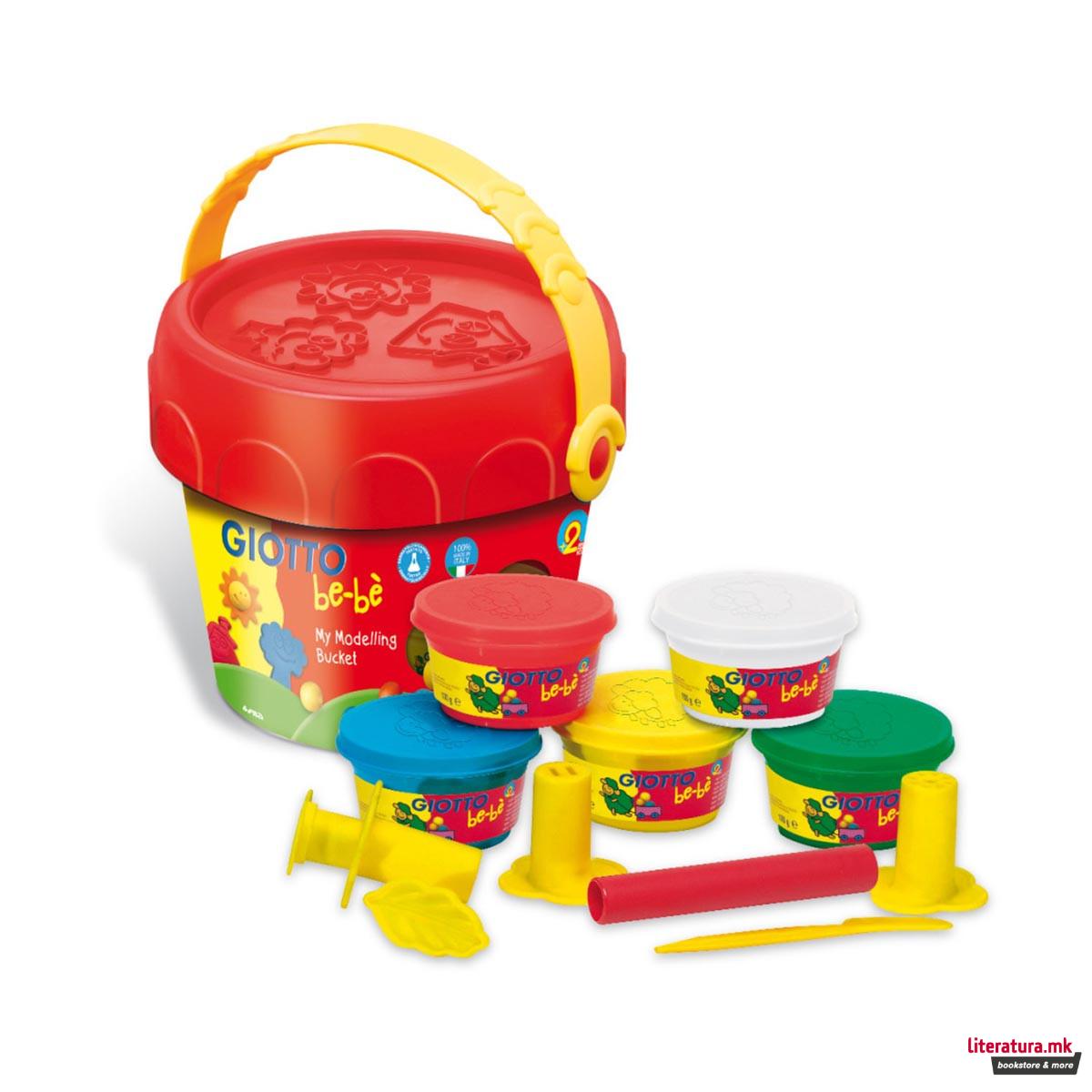 Тесто за моделирање + алатки за најмали, Giotto be-bè, My Modelling Bucket