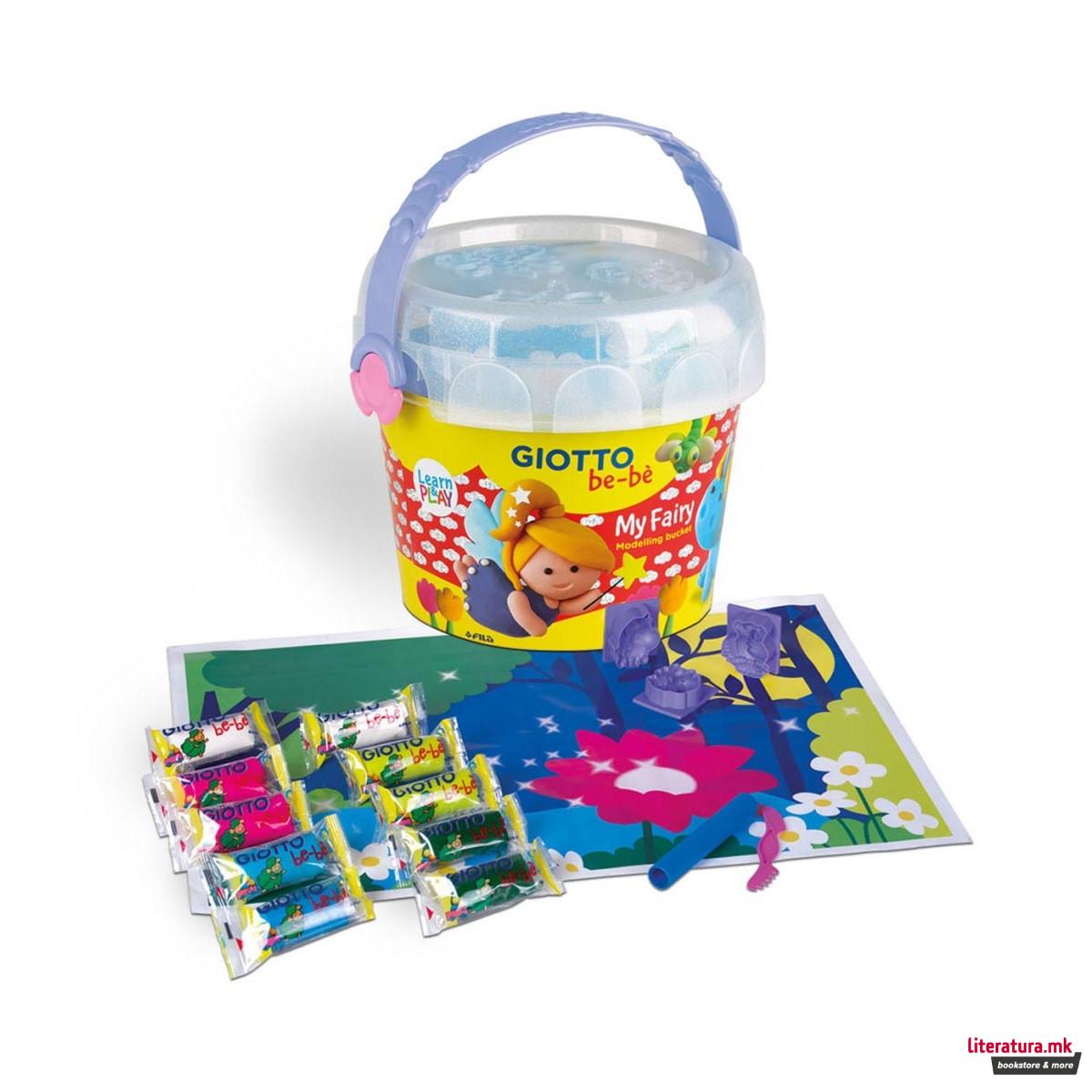 Тесто за моделирање + алатки за најмали, Giotto be-bè, My Fairy Modelling Bucket 