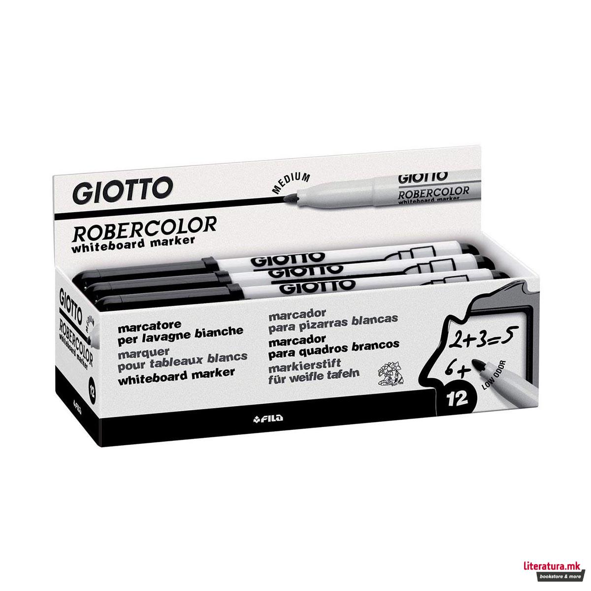 Маркер за бела табла, Giotto, Robercolor Whiteboard маркер, црн 