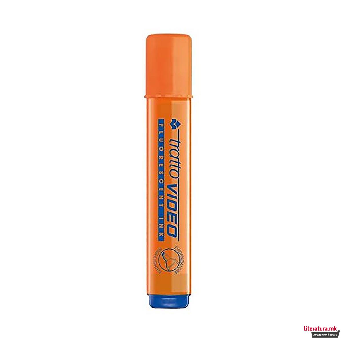 Маркер-хајлајтер, Tratto Video, портокалов 