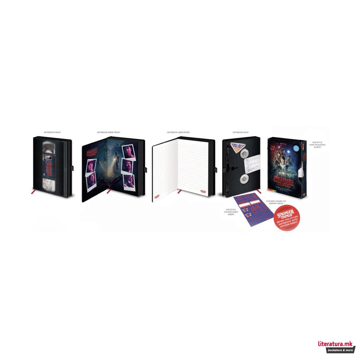 Тетратка, Stranger Things VHS, A5 