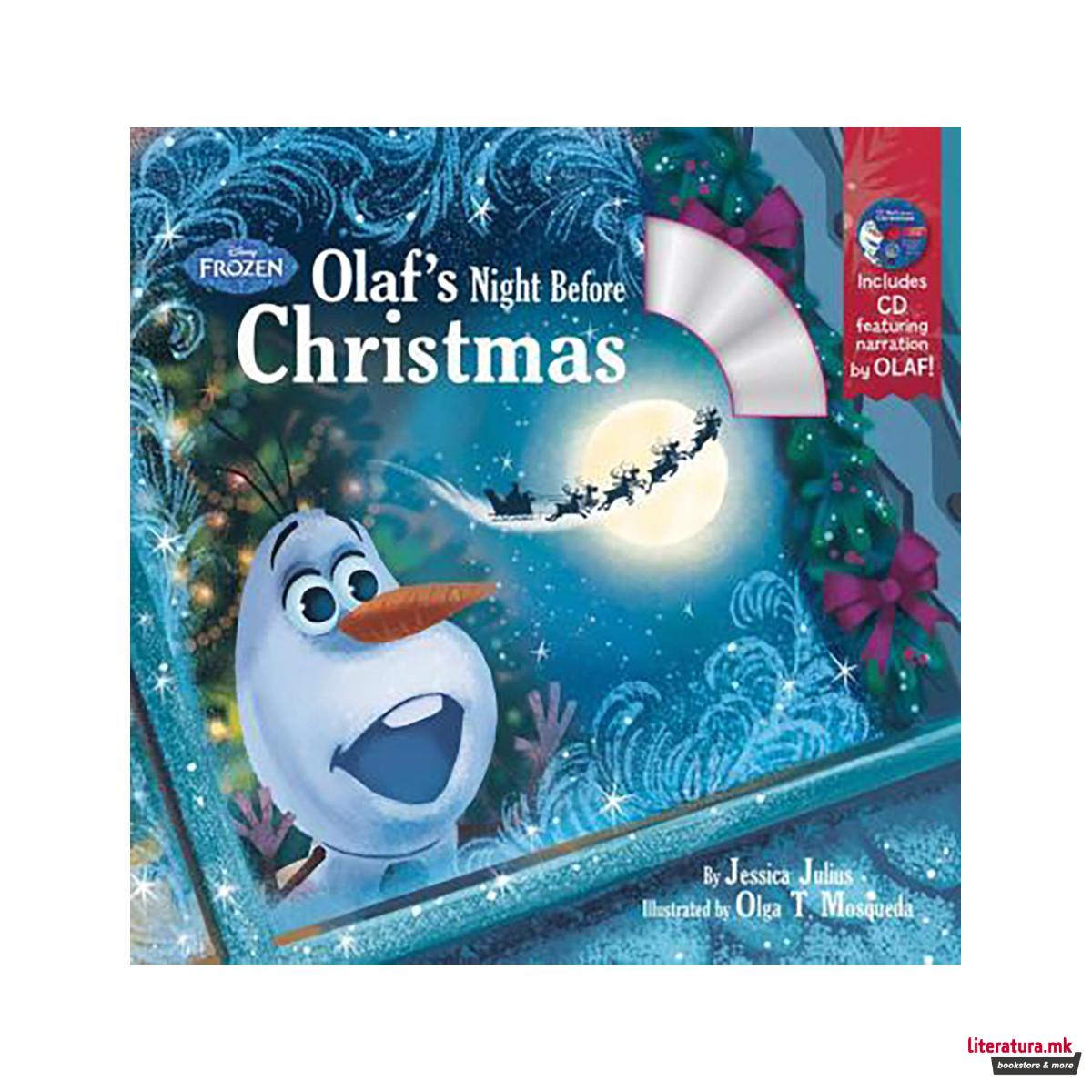 Olaf's Night Before Christmas Book & Cd 
