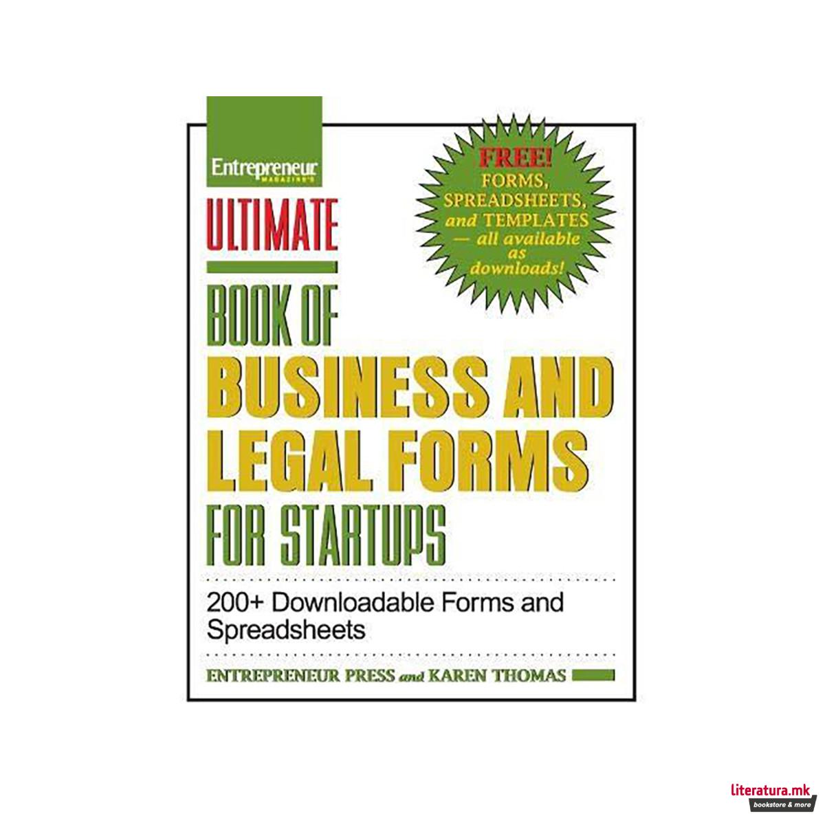 Ultimate Book of Legal and Startup Forms 