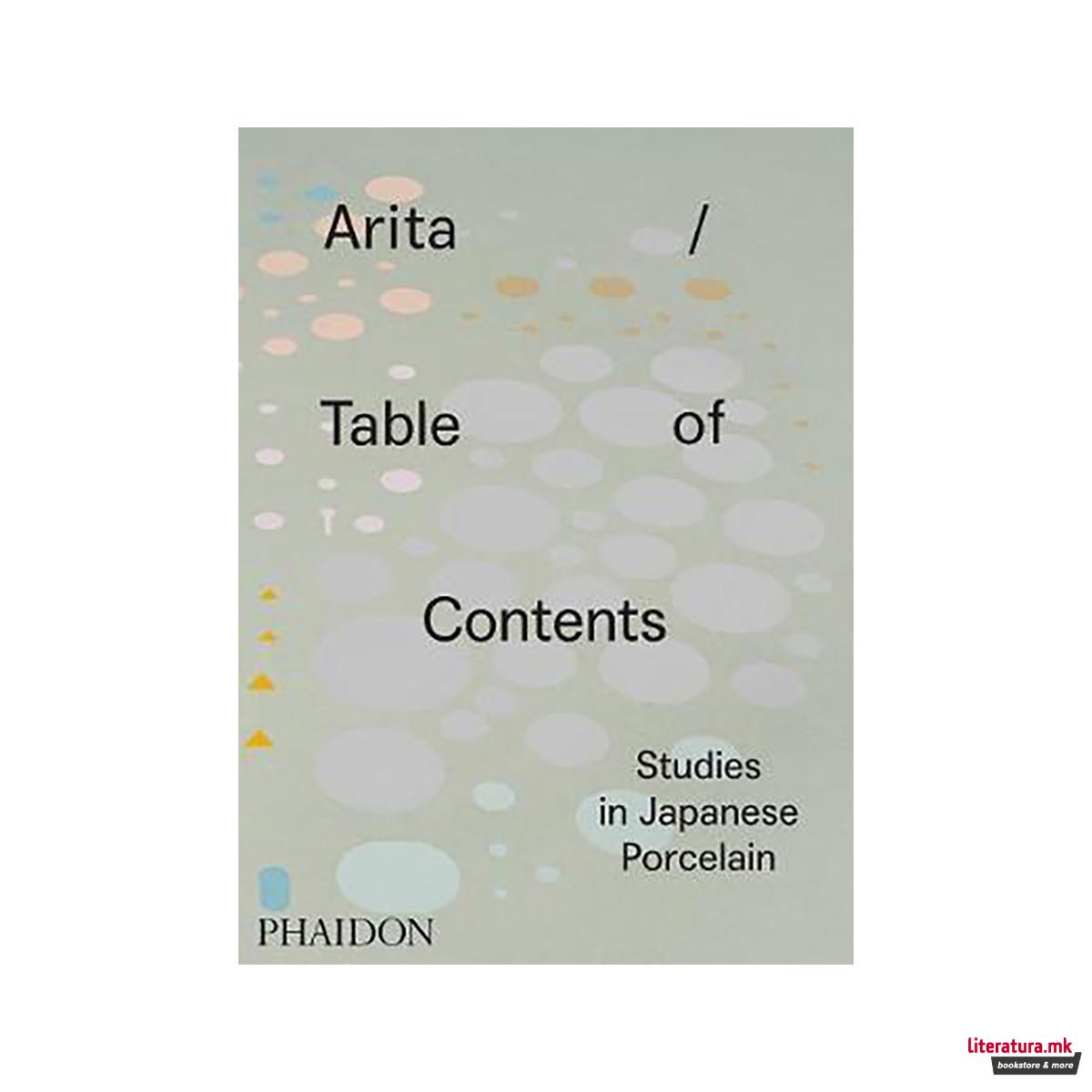 Arita / Table of Contents : Studies in Japanese Porcelain 