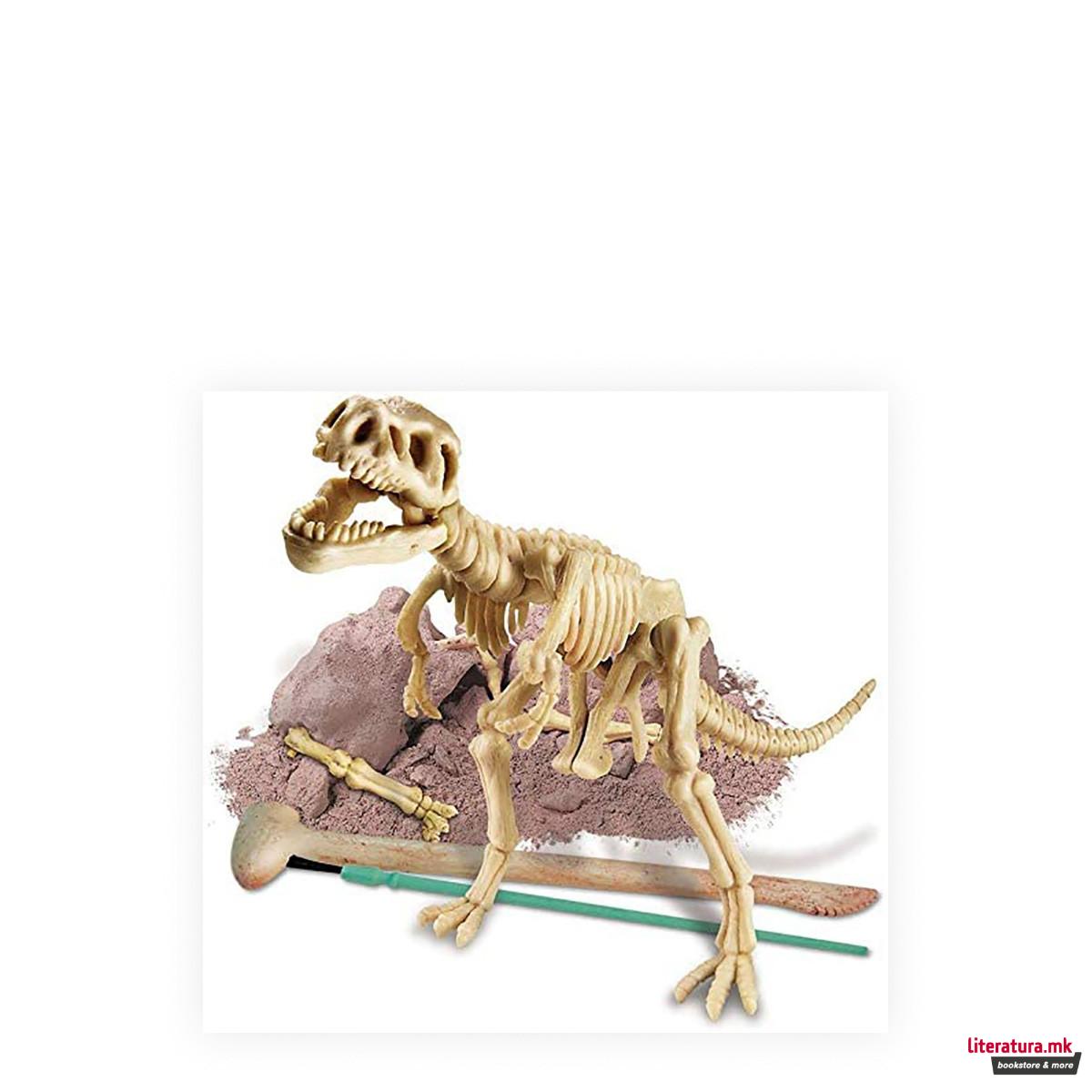 Сет за ископување, Kidz Labs, Dig a Dinosaur Skeleton - T-Rex 