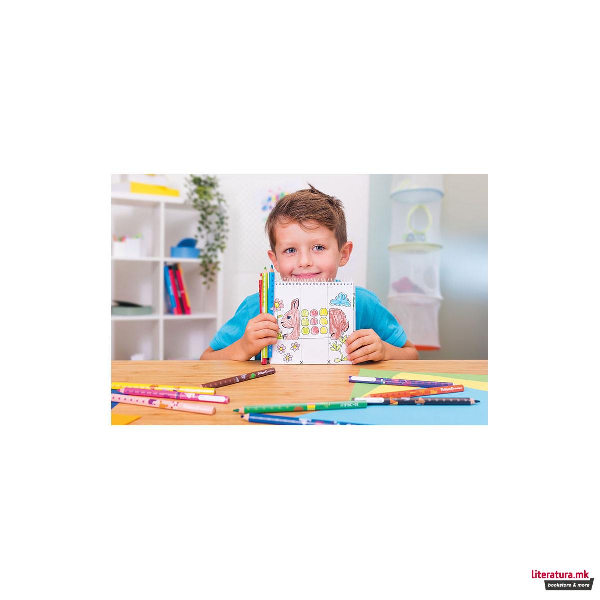 Дрвени боици, Pelikan, Silverino, 12 бои 