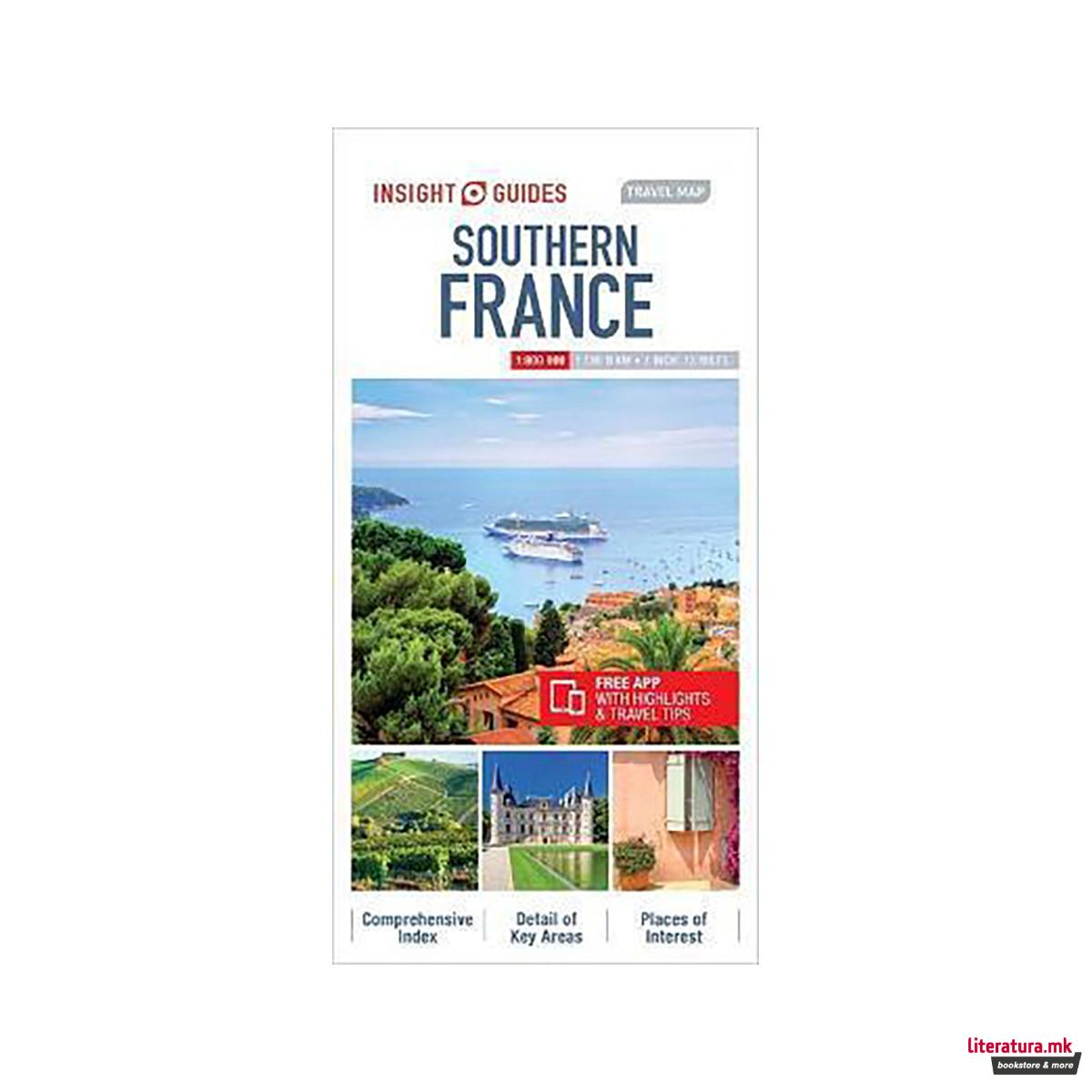 Insight Guides Travel Map Southern France 